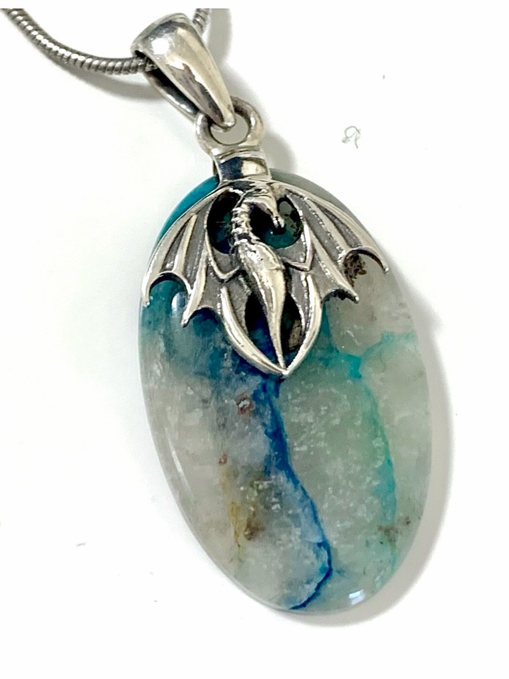 Quantum Quattro & Sterling Silver Dragon Pendant